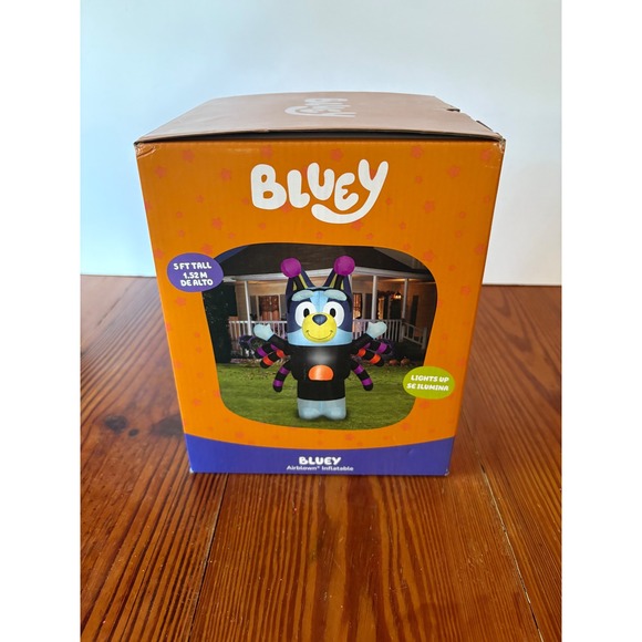 Bluey Spider Costume Halloween Airblown Inflatable Blowup 5ft Tall Lights Up NEW - Picture 2 of 6